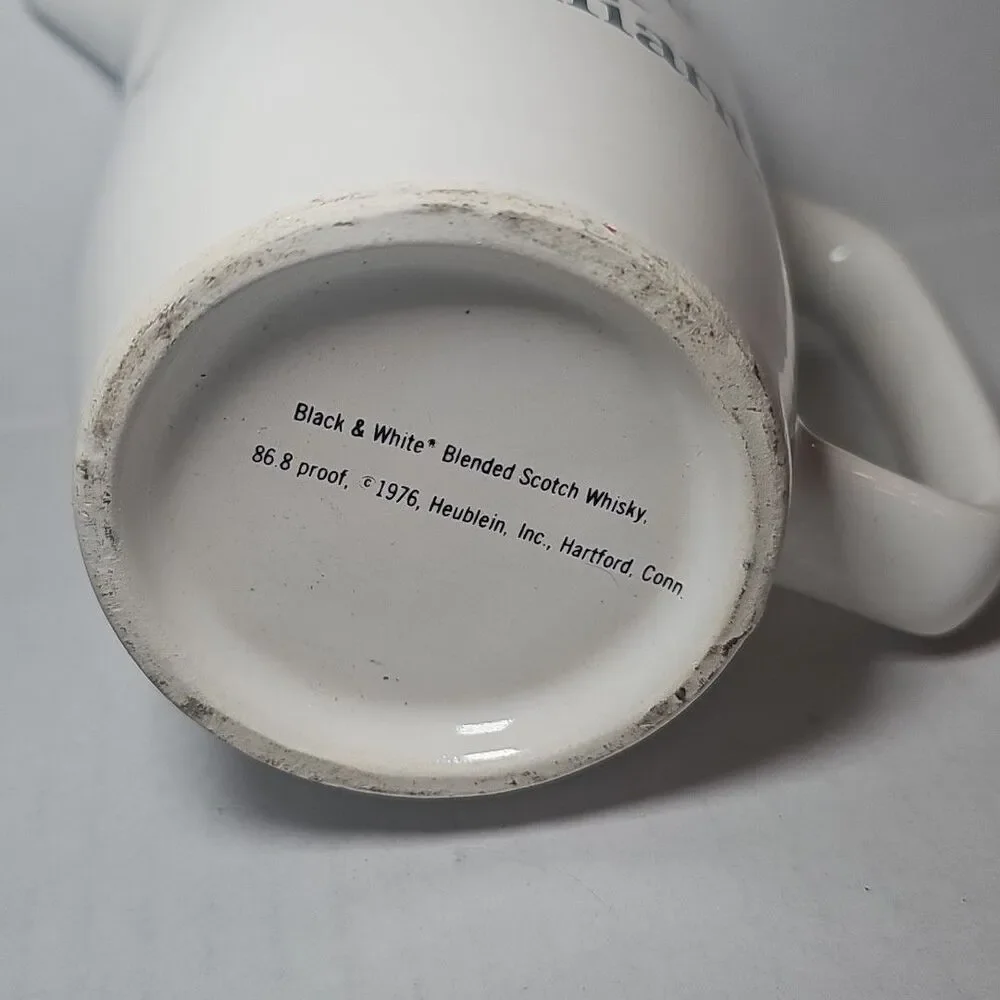 Black & White Brilliant Blended Scotch Whisky Pitcher
